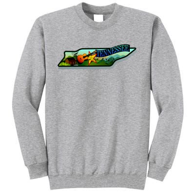 Tennessee Cartoon Illustration Tall Sweatshirt