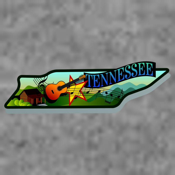 Tennessee Cartoon Illustration Womens T-Shirt