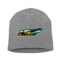 Tennessee Cartoon Illustration Short Acrylic Beanie