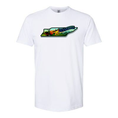 Tennessee Cartoon Illustration Softstyle® CVC T-Shirt