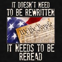 The Constitution It Doesnt Need To Be Rewritten It Needs To Be Reread Ladies PosiCharge Tri-Blend Wicking Tank