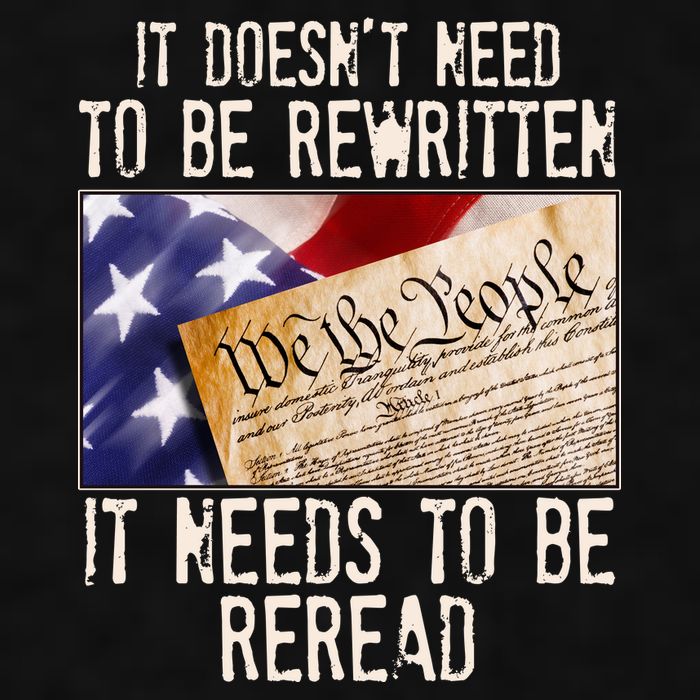 The Constitution It Doesnt Need To Be Rewritten It Needs To Be Reread Ladies PosiCharge Tri-Blend Wicking Tank