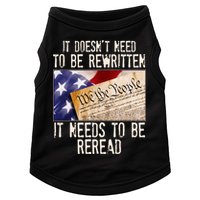 The Constitution It Doesnt Need To Be Rewritten It Needs To Be Reread Doggie Tank