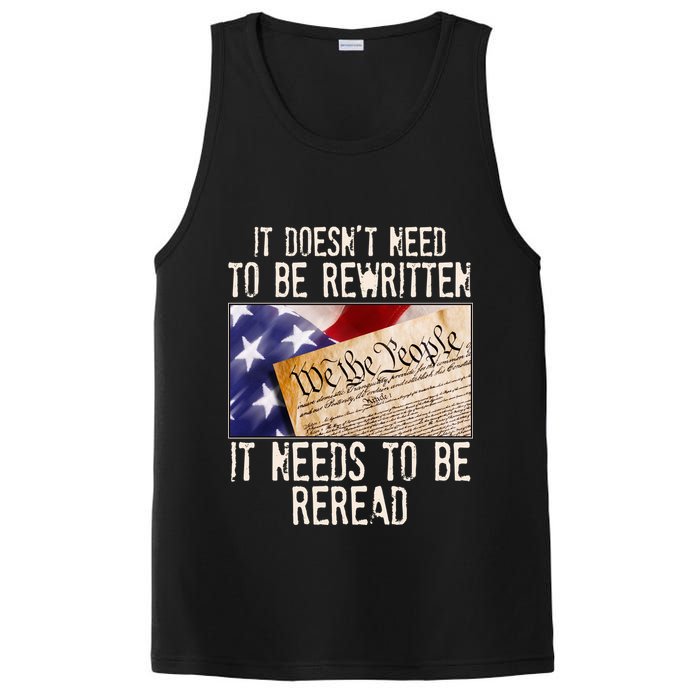 The Constitution It Doesnt Need To Be Rewritten It Needs To Be Reread PosiCharge Competitor Tank