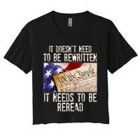 The Constitution It Doesnt Need To Be Rewritten It Needs To Be Reread Crop Top