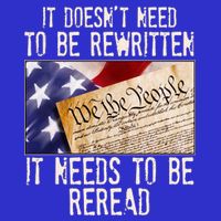 The Constitution It Doesnt Need To Be Rewritten It Needs To Be Reread Full-Length Apron With Pockets