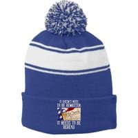 The Constitution It Doesnt Need To Be Rewritten It Needs To Be Reread Stripe Pom Pom Beanie