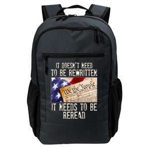 The Constitution It Doesnt Need To Be Rewritten It Needs To Be Reread Daily Commute Backpack