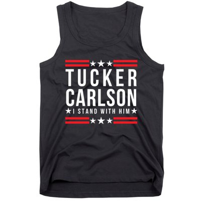 Tucker Carlson I Stand With Him, Men Women, I Stand With Tucker Carlson Tank Top