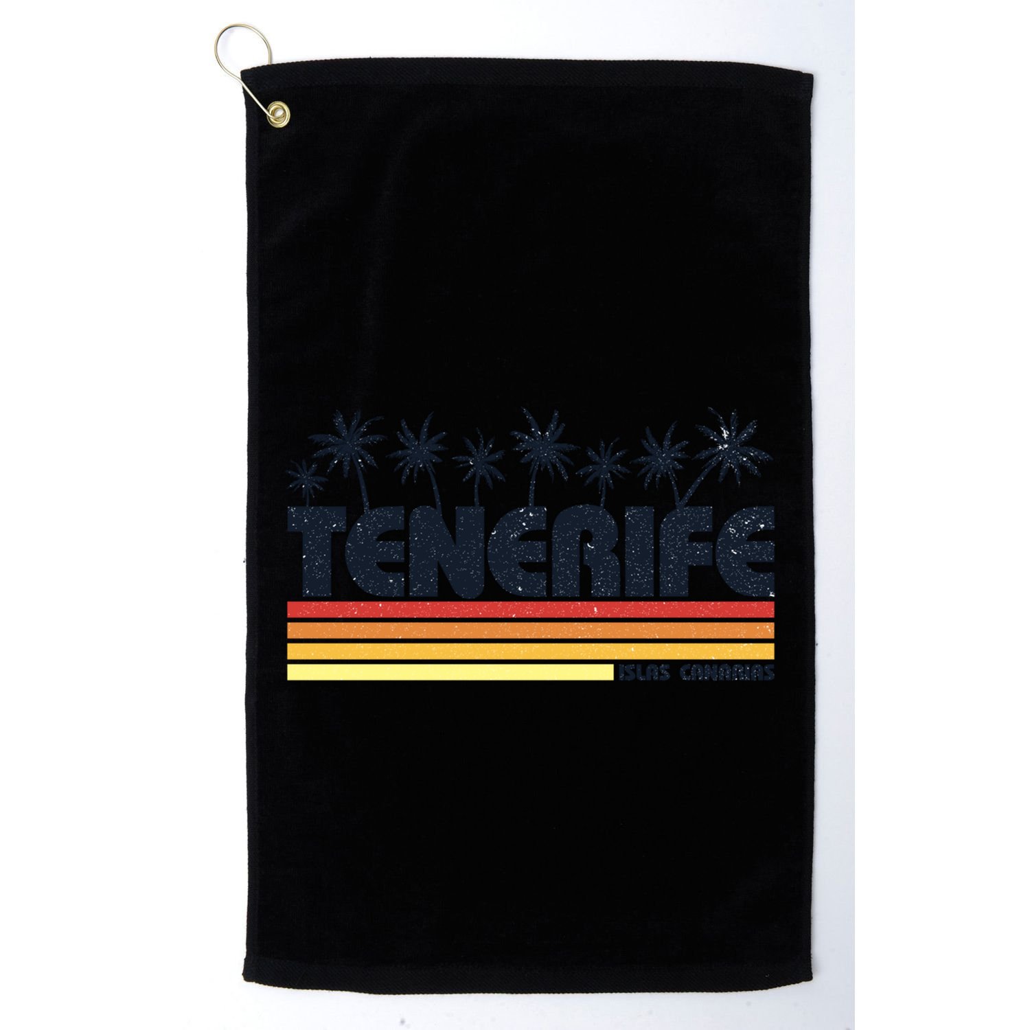Tenerife Canary Islands Spain Retro Tourism Gift Golf Towel