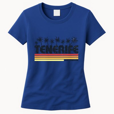 Tenerife Canary Islands Spain Retro Tourism Gift Womens T-Shirt