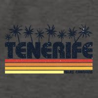Tenerife Canary Islands Spain Retro Tourism Gift Vector Backpack