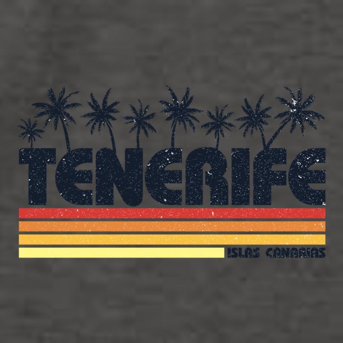 Tenerife Canary Islands Spain Retro Tourism Gift Vector Backpack