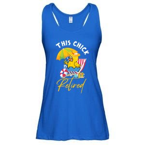 This Chick Is Retired Retiret Pension Chicken Meaningful Gift Ladies Essential Flowy Tank