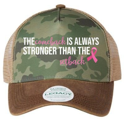 The Comeback Is Always Stronger Than Setback Breast Cancer Legacy Tie Dye Trucker Hat