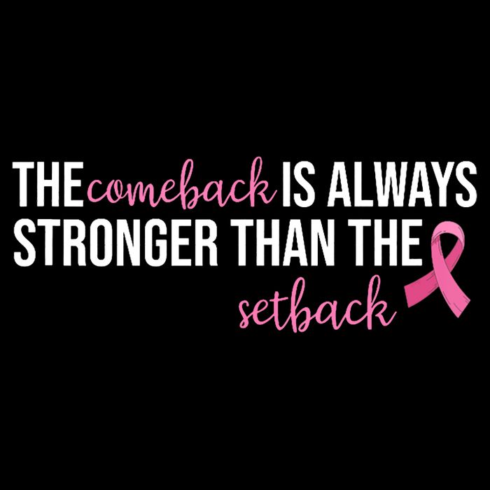 The Comeback Is Always Stronger Than Setback Breast Cancer Doggie Tank