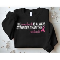The Comeback Is Always Stronger Than Setback Breast Cancer Sweatshirt