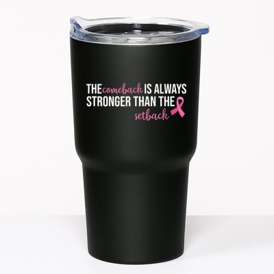 The Comeback Is Always Stronger Than Setback Breast Cancer Tumbler