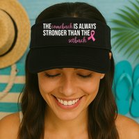 The Comeback Is Always Stronger Than Setback Breast Cancer Visor