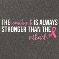 The Comeback Is Always Stronger Than Setback Breast Cancer Cotton Canvas Backpack