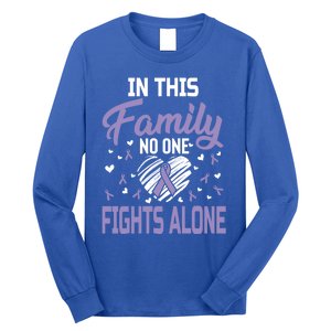 Testicular Cancer In This Family No One Fights Alone Gift Long Sleeve Shirt