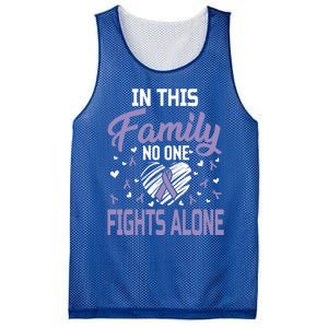 Testicular Cancer In This Family No One Fights Alone Gift Mesh Reversible Basketball Jersey Tank