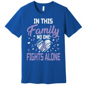 Testicular Cancer In This Family No One Fights Alone Gift Premium T-Shirt