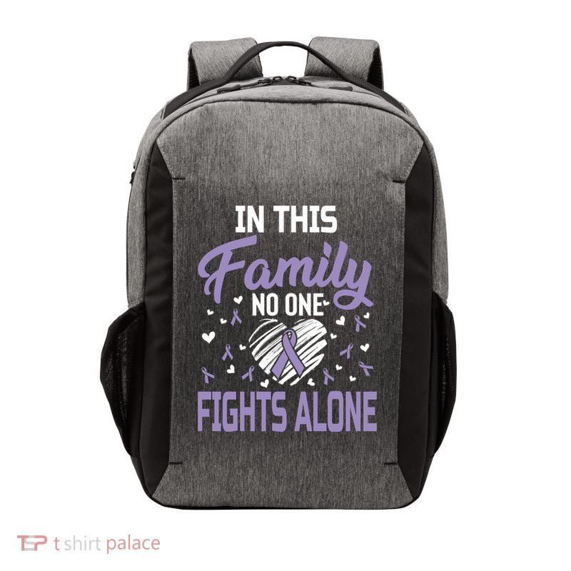 Testicular Cancer In This Family No One Fights Alone Gift Vector Backpack