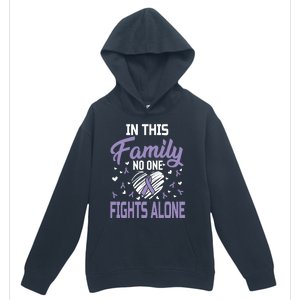 Testicular Cancer In This Family No One Fights Alone Gift Urban Pullover Hoodie