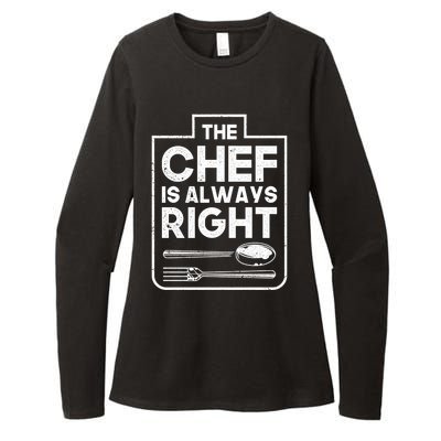 The Chef Is Always Right Private Sous Chef Party Gift Womens CVC Long Sleeve Shirt