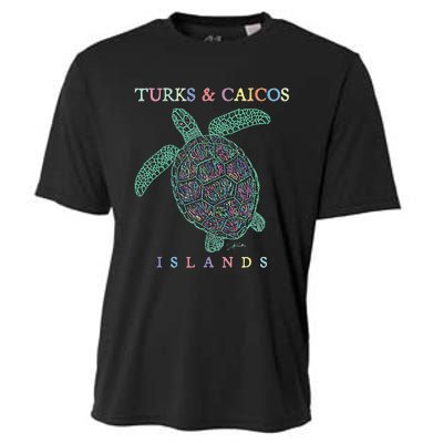 Turks & Caicos Islands Sea Turtle Cooling Performance Crew T-Shirt