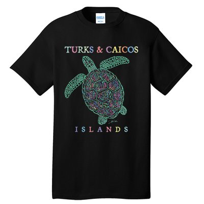 Turks & Caicos Islands Sea Turtle Tall T-Shirt