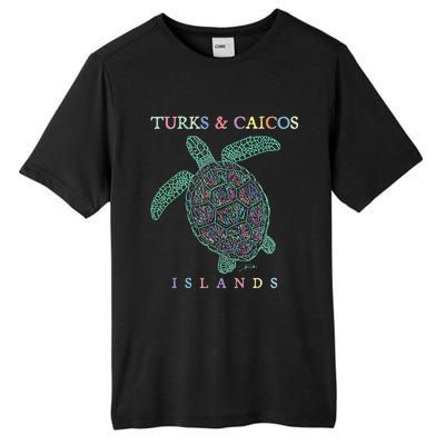 Turks & Caicos Islands Sea Turtle Tall Fusion ChromaSoft Performance T-Shirt