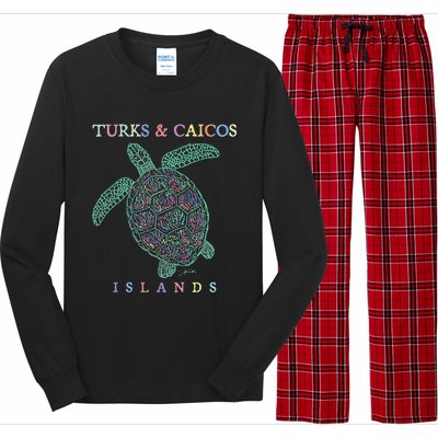 Turks & Caicos Islands Sea Turtle Long Sleeve Pajama Set