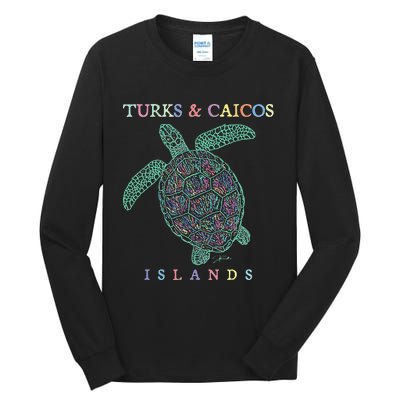 Turks & Caicos Islands Sea Turtle Tall Long Sleeve T-Shirt