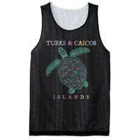 Turks & Caicos Islands Sea Turtle Mesh Reversible Basketball Jersey Tank