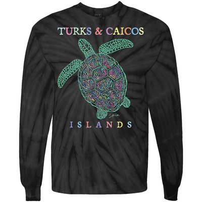 Turks & Caicos Islands Sea Turtle Tie-Dye Long Sleeve Shirt