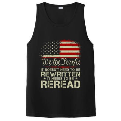 The Constitution It Doesnt Need To Be Rewritten It Needs To Be Reread PosiCharge Competitor Tank