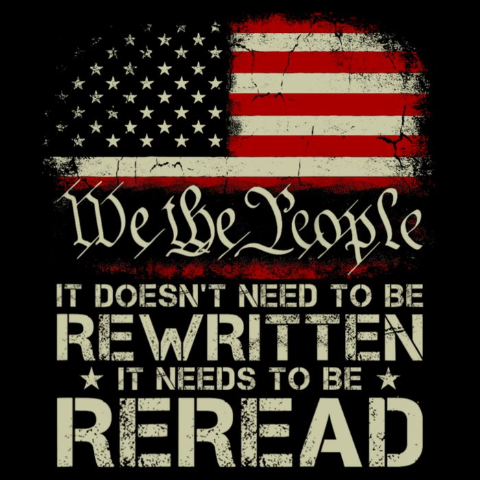 The Constitution It Doesnt Need To Be Rewritten It Needs To Be Reread Women's V-Neck T-Shirt
