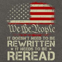 The Constitution It Doesnt Need To Be Rewritten It Needs To Be Reread Cotton Canvas Backpack