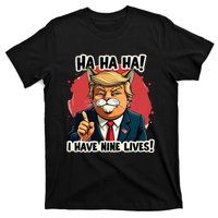 Trump Cat I Have Nine LivesTrump For Halloween 24 T-Shirt