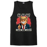 Trump Cat I Have Nine LivesTrump For Halloween 24 PosiCharge Competitor Tank