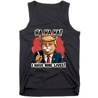 Trump Cat I Have Nine LivesTrump For Halloween 24 Tank Top