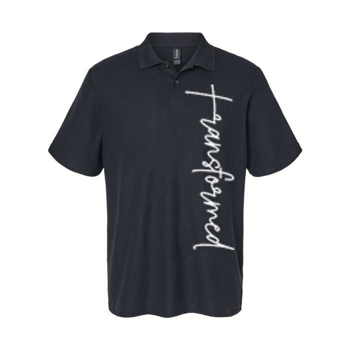 Transformed Christian Inspirational Design  Softstyle Adult Sport Polo