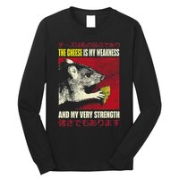The Cheese Is My Weakness And My Very Strength Rat Japanese Long Sleeve Shirt