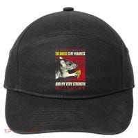 The Cheese Is My Weakness And My Very Strength Rat Japanese 7-Panel Snapback Hat