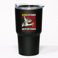 The Cheese Is My Weakness And My Very Strength Rat Japanese Tumbler