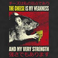 The Cheese Is My Weakness And My Very Strength Rat Japanese 25L Jumbo Tote