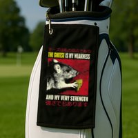 The Cheese Is My Weakness And My Very Strength Rat Japanese Golf Towel