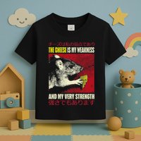 The Cheese Is My Weakness And My Very Strength Rat Japanese Toddler T-Shirt